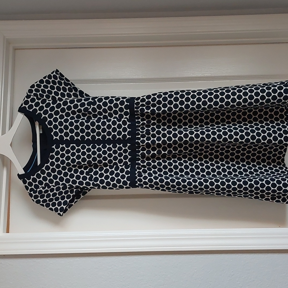 Boden Clementine Jacquard Polka Dot Purple Dress US4R